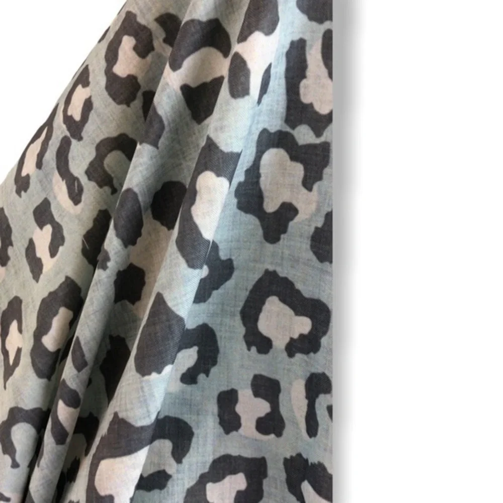 Leopard Print Gray Pink Shower Curtain